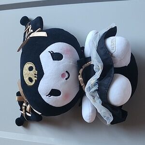 Kuromi black gold plush doll